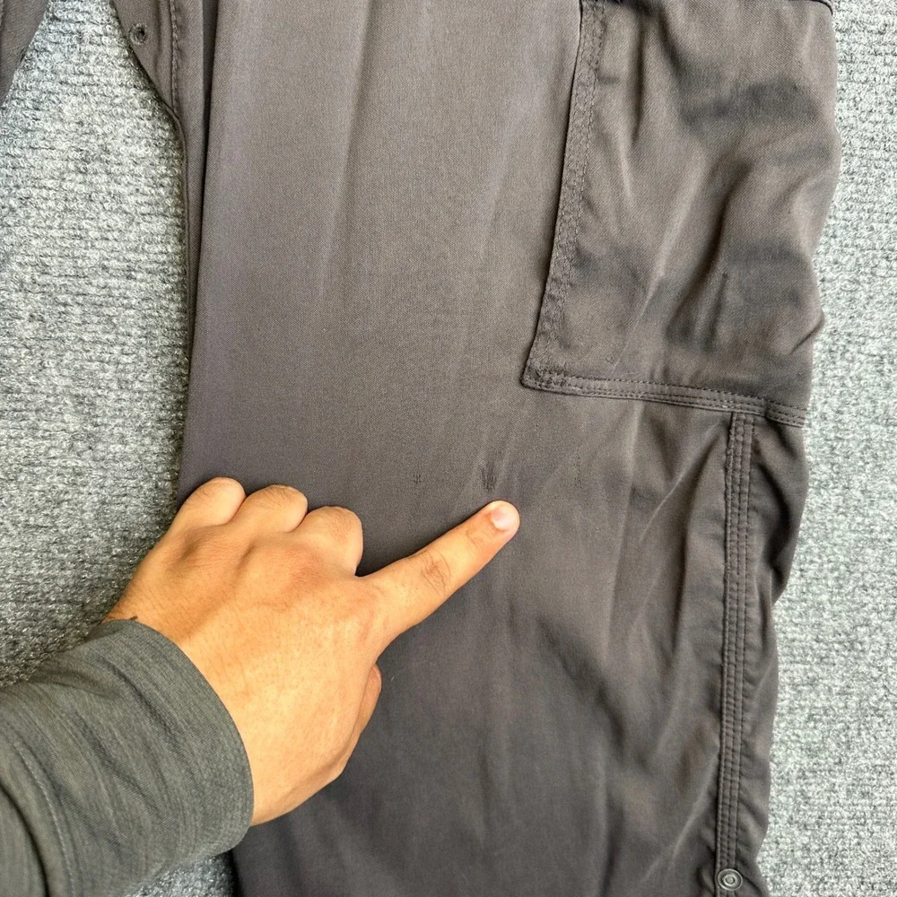 Prana Zion Cargo Pants Mens 30 Gray Hiking Outdoor Climbing Stretch